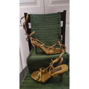 Funtasma gold strappy Gladiator high heels Size 9